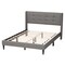 Baxton Studio Casol MidCentury Modern Transitional Grey Fabric Upholstered Full Size Platform Bed 224-13086-ZORO - alternate 5